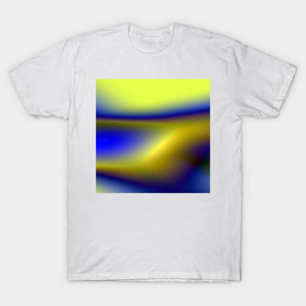 Yellow blue abstract texture art design T-Shirt by Artistic_st